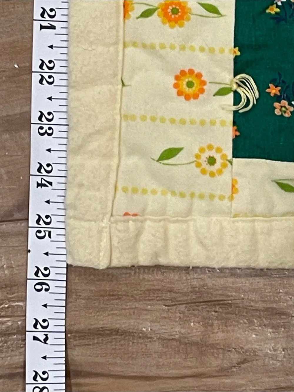 Handmade Baby Quilt Elephant Yellow Gingham Style Blanket 26